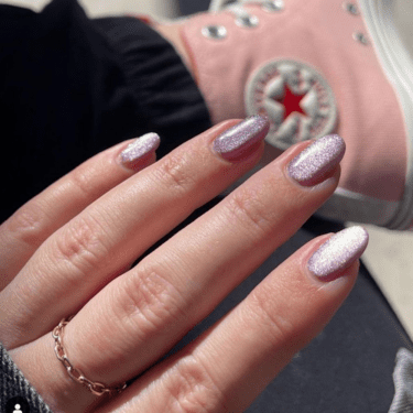 glitter nails