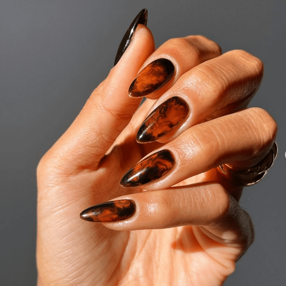 Burnt Sugar Nails Take Tortoiseshell to the Subsequent Degree