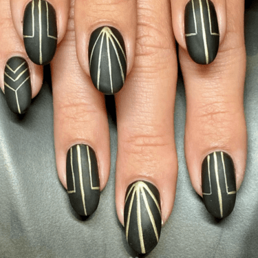 art deco nails