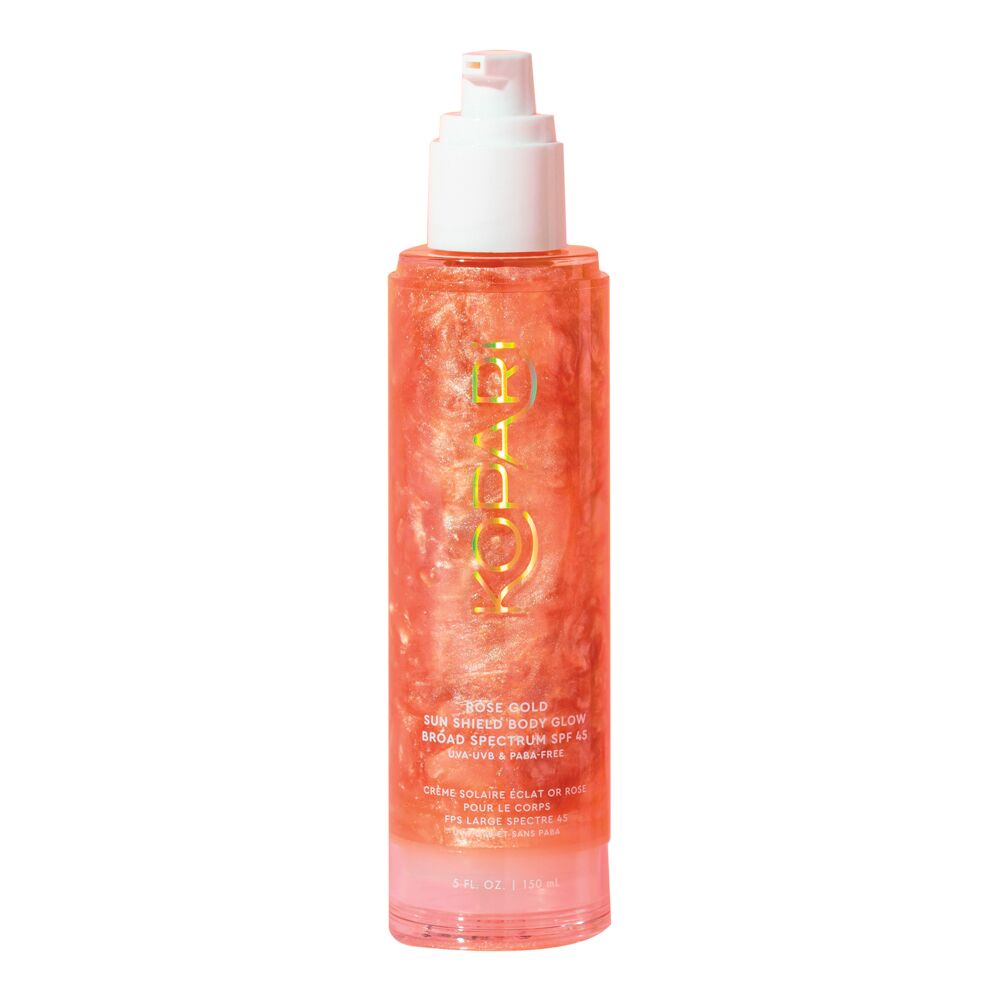 Kopari Rose Gold Sun Shield Body Glow Sunscreen SPF 45