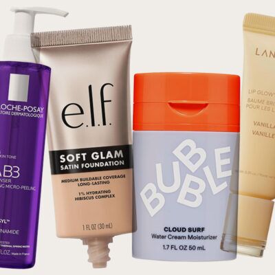 assorted beauty products