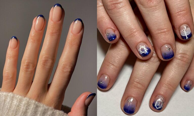 Hanukkah manicure