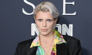 Julia Fox Posed Nude on the NYC Subway for MAC Cosmetics