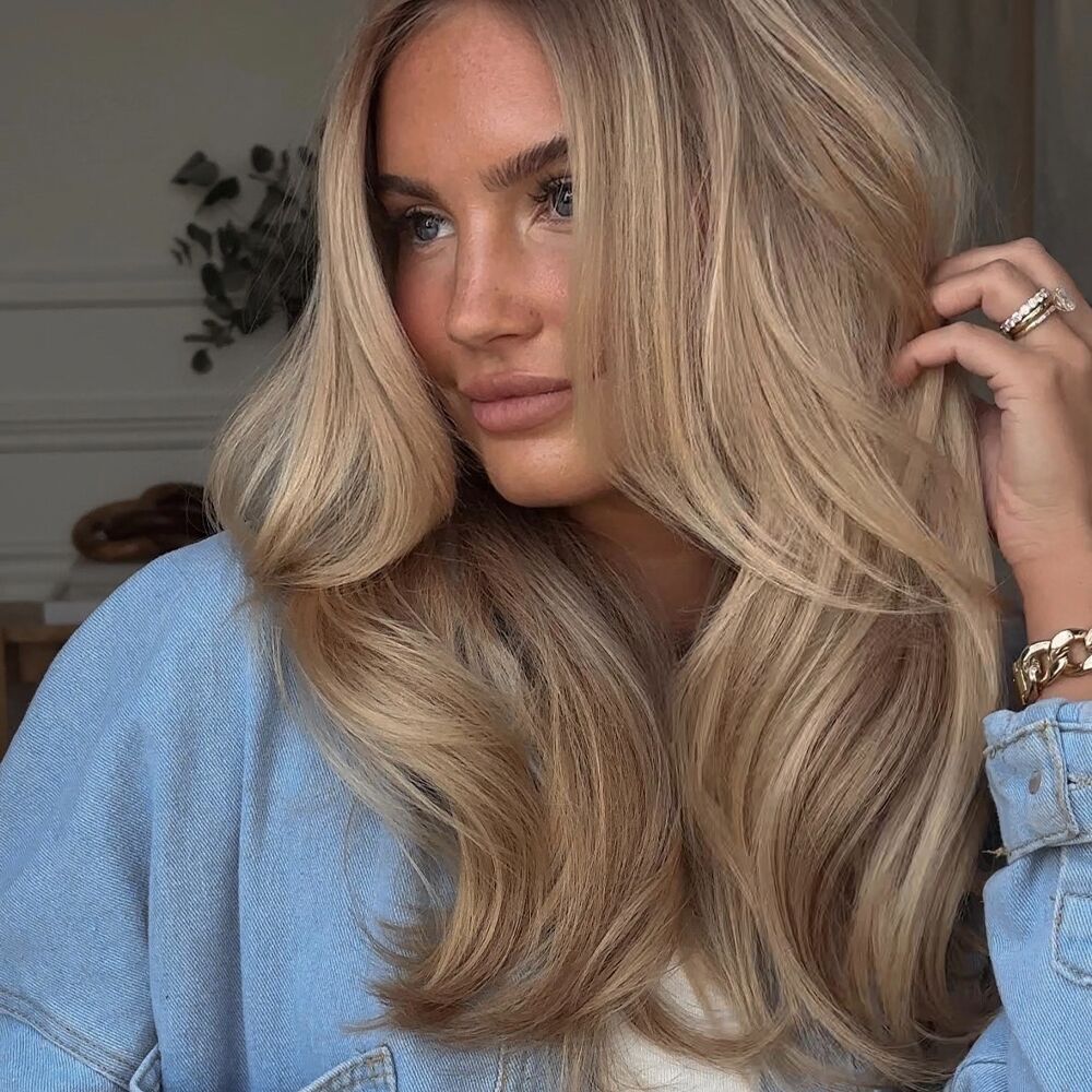 creamy blonde hair color