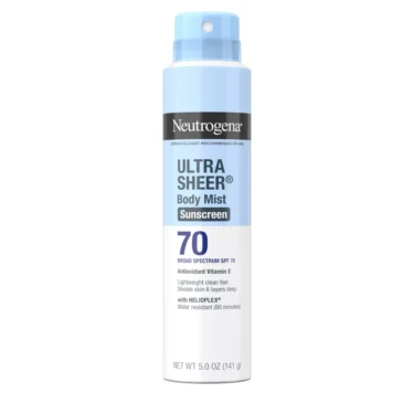 Neutrogena Ultra Sheer Body Mist Sunscreen Broad Spectrum SPF 70