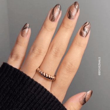 iced coffee nails by @bycheznails