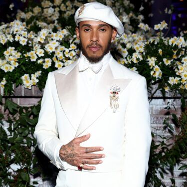 Lewis Hamilton, 2025 Met Gala Co-Chair, attends the 2025 Met Gala Celebrating 