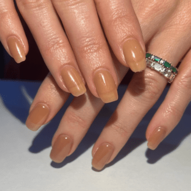 nude jelly nails