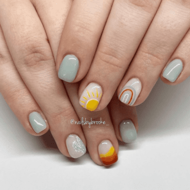 western summer nails