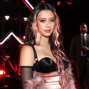 ELMONT, NEW YORK - SEPTEMBER 07: Megan of KATSEYE attends the 2025 MTV Video Music Awards at UBS Arena on September 07, 2025 in Elmont, New York.