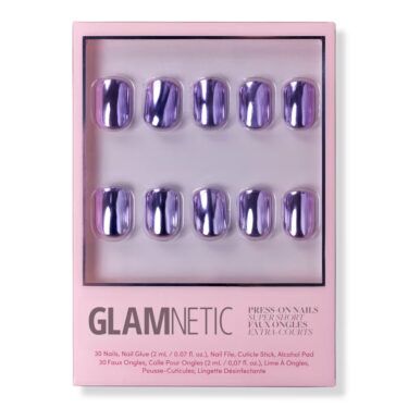 glamnetic lilac press-on-nails