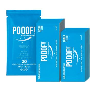 poof dissolving teeth whitening strips