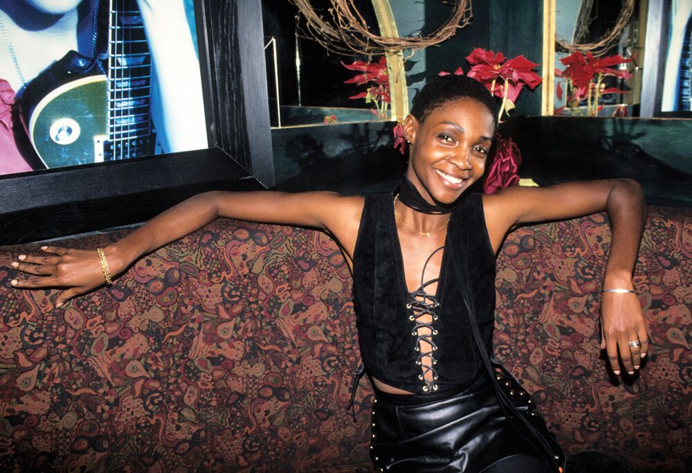 Roshumba Williams at New Years event, New York, December 31, 1993.  Steve Eichner / 