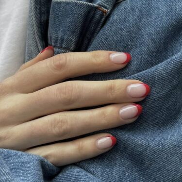 red french manicure