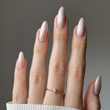 pink satin nails