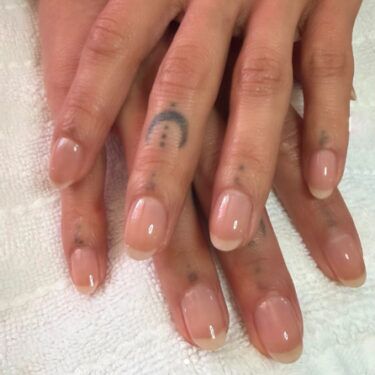 cloudy french manicure