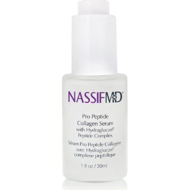 NassifMD Pro Peptide Collagen Serum, a peptide-rich firming serum featured in a story about GLP-1 skin-care products for firmer-looking skin