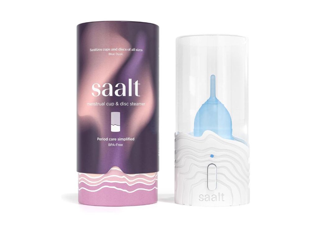 Saalt menstrual cup and disc steamer